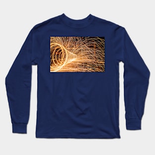 A steel wool spinning in an abandoned Yarraville warehouse Long Sleeve T-Shirt